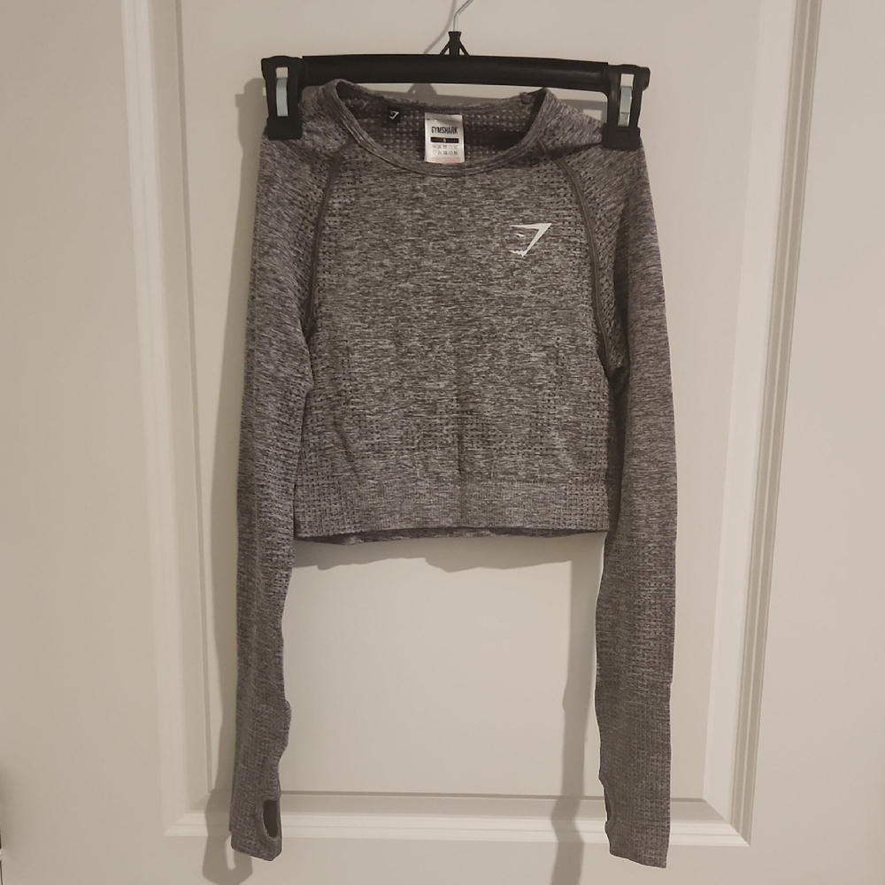 Gymshark Heathered Gray Crop Top